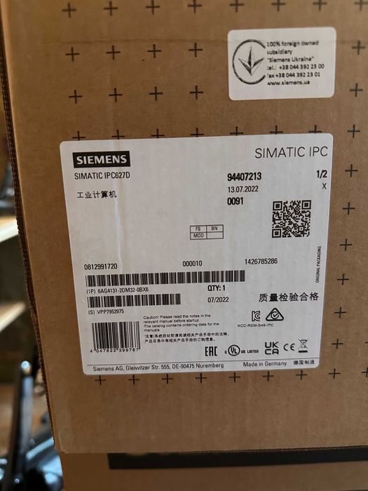 Siemens Simatic IPC 627D Промисловий комп'ютер