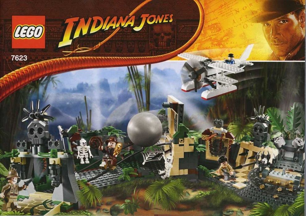 Lego: Indiana Jones 7623 (Temple Escape) e System 6279 (Skull Island)