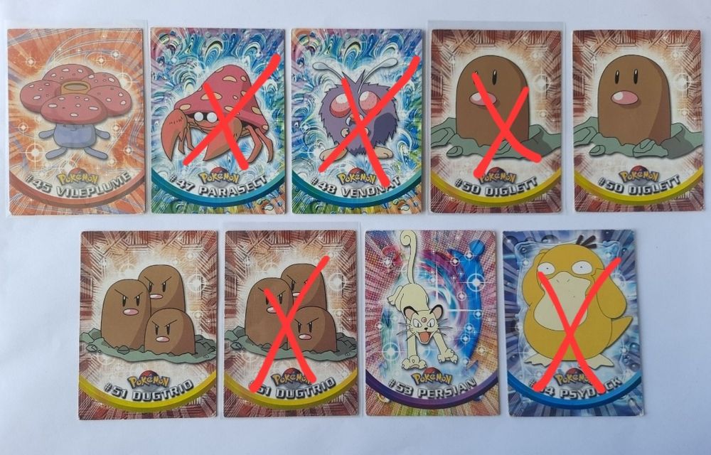 Cartas pokemon topps series 1 raras em inglês