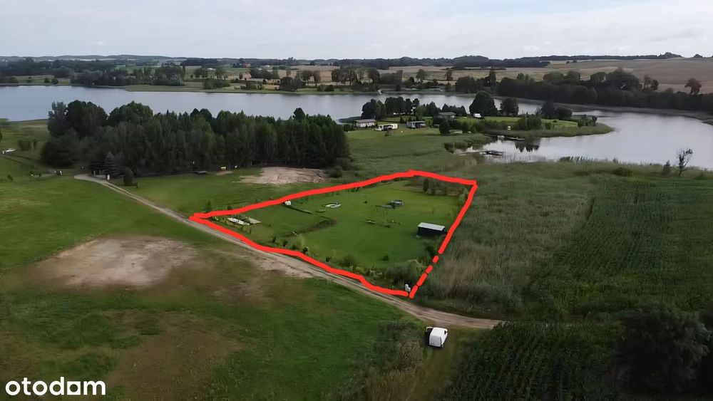 Działka rolna gm. Stare Juchy 3075 m² z linią brzegową jeziora Szostak - Widok 3