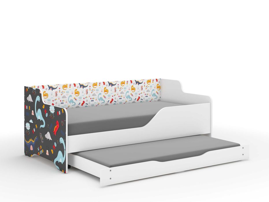 Łóżko dziecięce LILU 160x80 PODWÓJNE z funkcją spania+materace GRATIS!