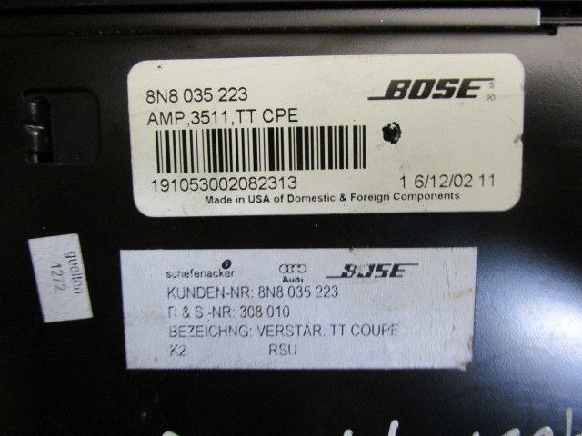 Amplificador de colunas AUDI TT Roadster (8N9)