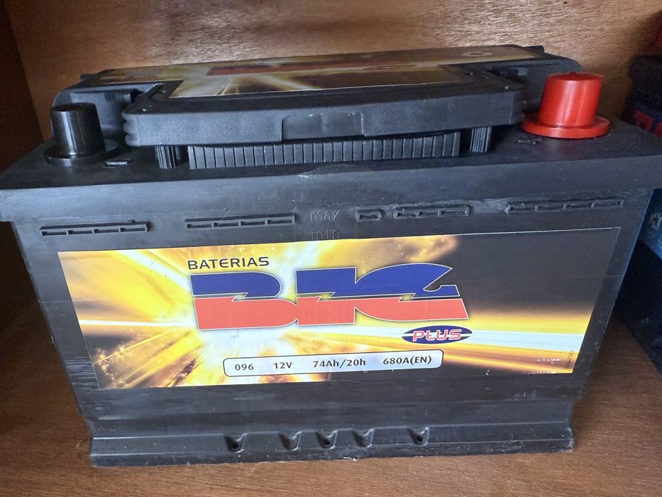 Baterias novas e usadas