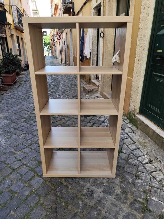Wooden 8-Cube Display Shelf (IKEA Style)