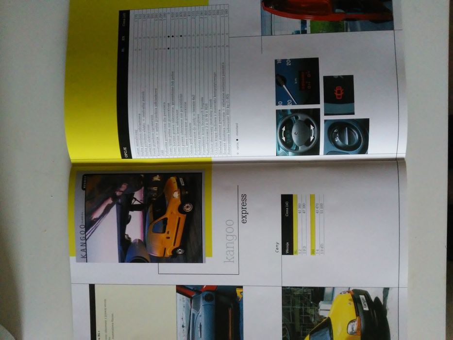 Prospekt samochodowy oferta Renault 2001r