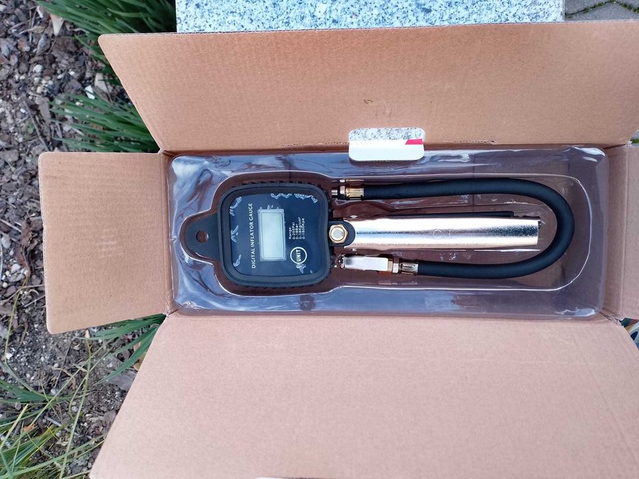 pistola de enchimento de pneus com visor digital LCD