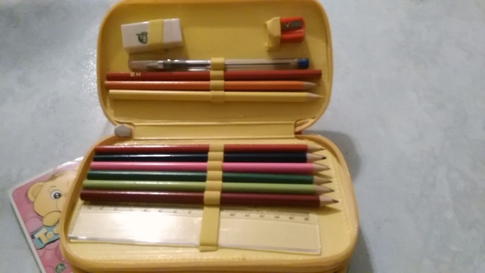 Mochila + Estojo infantil de menina - Novos