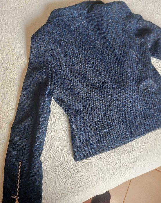 Blazer azul mulher