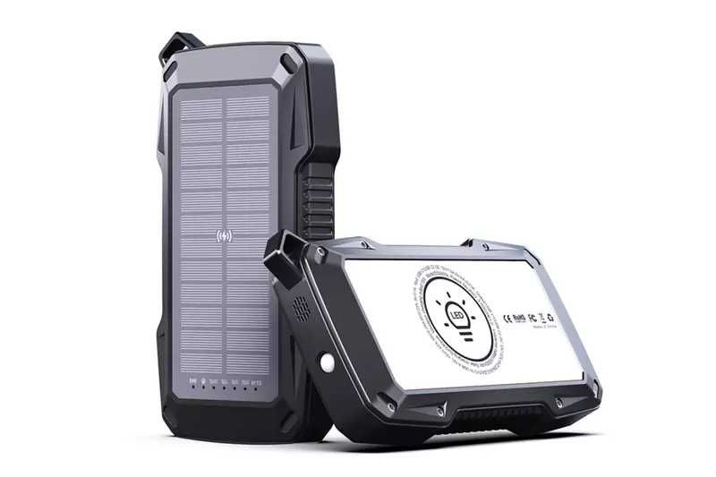 Повербанк ES926S PRO 65W 50000mah з сонячною та безпровідною зарядкою