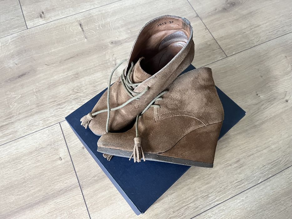 Buty jesienne skórzane/zamszowe marki Scholl