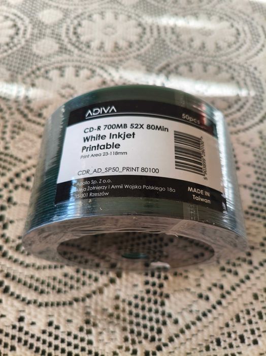 Płyty CD-R ADIVA 700MB 52x80 min.