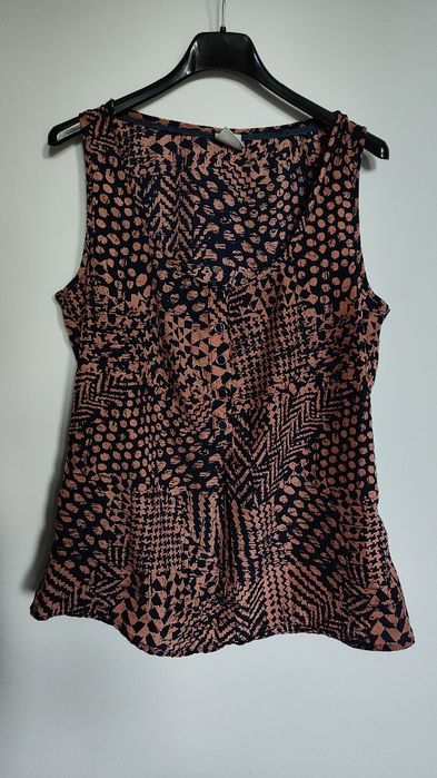 Brązowa bluzka bez ramiączek S/M