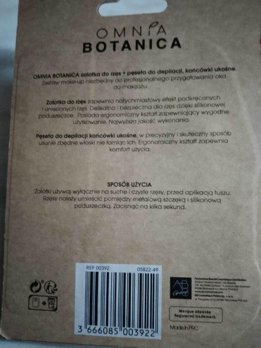 Zalotka do rzęs+pęseta