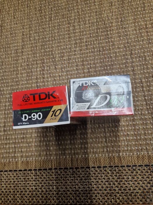 Cassetes TDK D90 made in japan