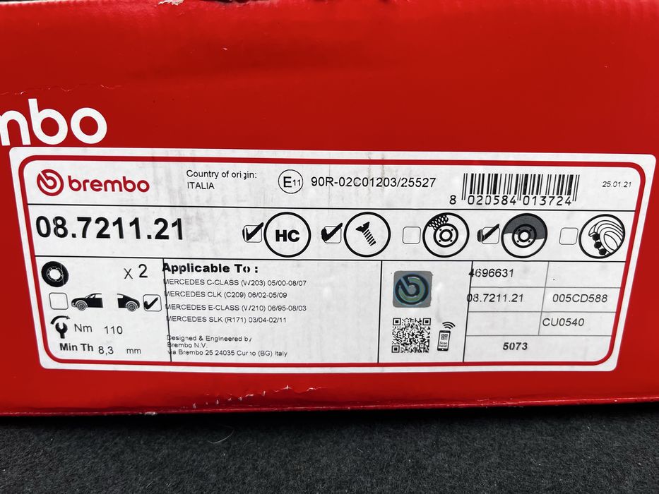 Discos Travão Traseiros Brembo 290mm