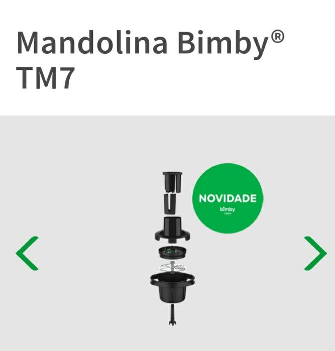 Mandolina Bimby TM7  original. Novo, dentro da caixa.