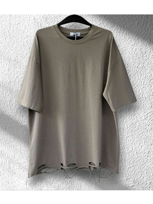 Футболка рвана оверсайз батал L, XL XXL