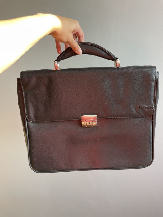 Skórzana torba na laptopa