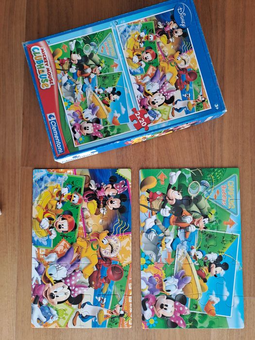 2 Puzzles Mickey Mouse e Dora, a exploradora 2x20429047348221726721