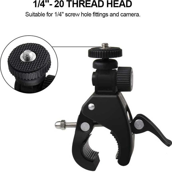 Крепление 3-в-1 на руль Вело и Мото для Камер любых GoPro и Экшн 360°