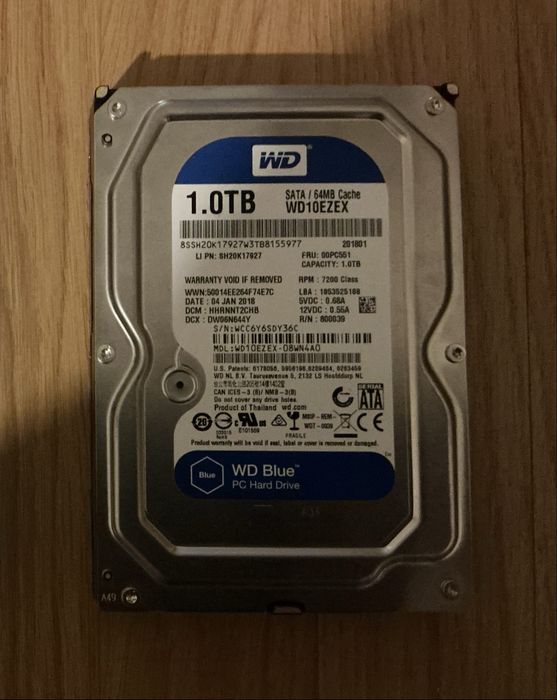 Disco Rígido Western Digital WD Blue 1TB – SATA 3,5