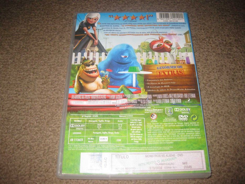 DVD "Monstros vs. Aliens"