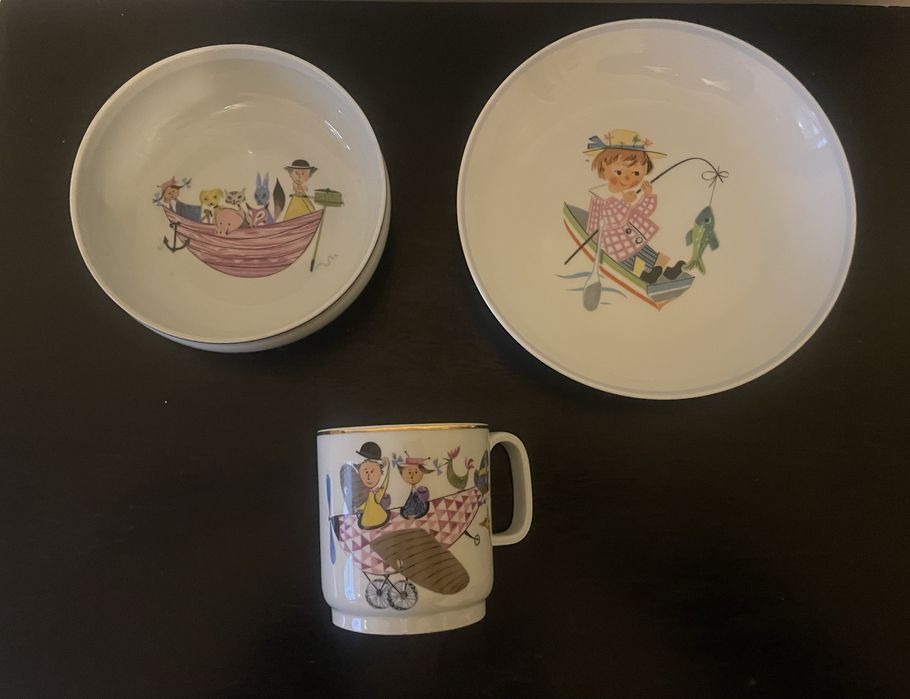 Conjunto de 3 peças de louça Vista Alegre