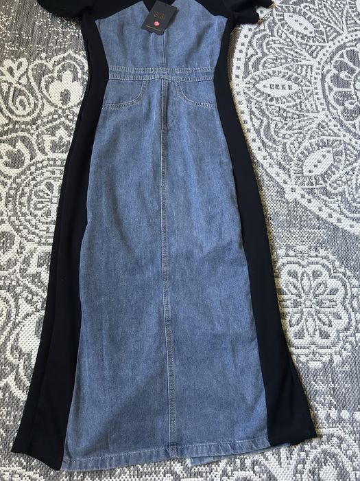 Трендова сукня джинс-трикотаж