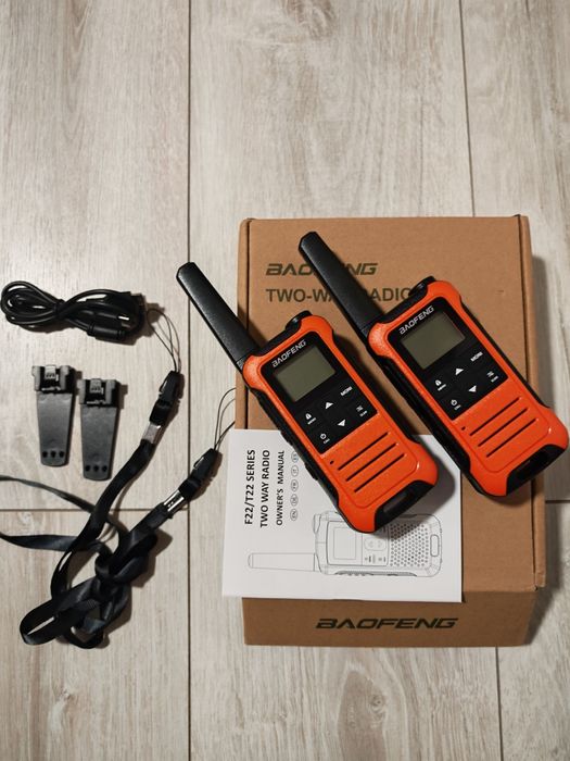 Krótkofalówka 2szt Baofeng f22 walkie talkie PMR USB C