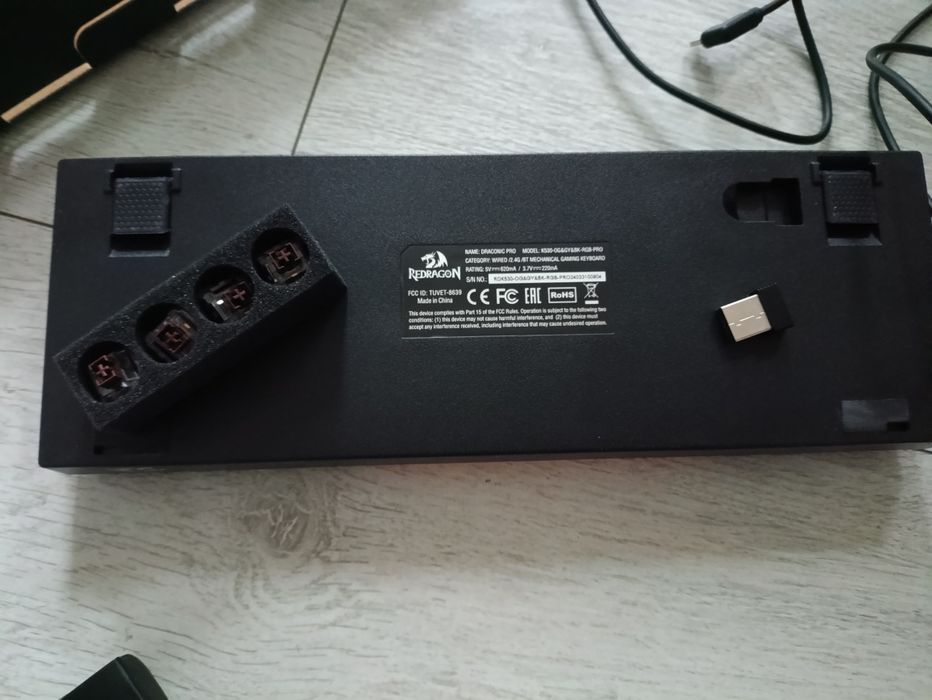 Klawiatura gamingowa Red Dragon Draconic Pro + przełączniki