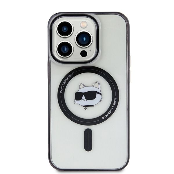 Etui Karl Lagerfeld IML Choupette's Head MagSafe do iPhone 15 Pro Max - przezroczyste