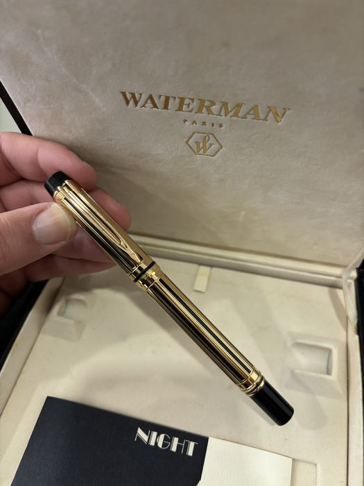 Caneta Waterman Night and Day 18k 750 gold