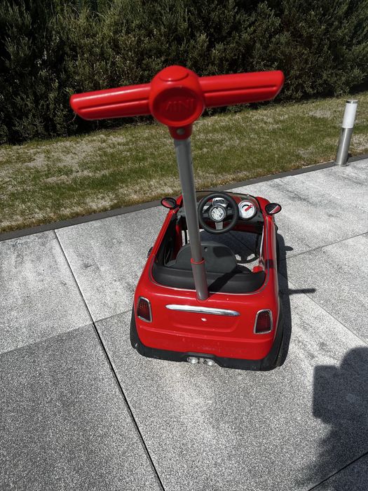 Mini cooper czerwony jeździk pchacz