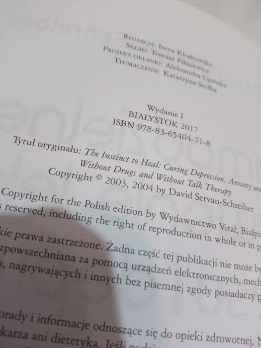 Samodzielne usuwanie lęku, stresu i depresji - David Servan-Schreiber