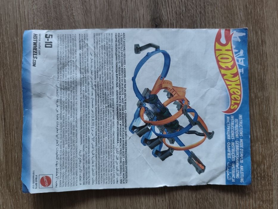 Tor samochodowy FTB65 pętle grozy Hot Wheels FTB65