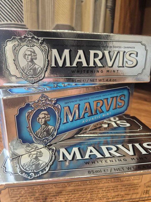 Зубна паста Marvis 85 мл Whitening Mint Aquatic Mint | Італія