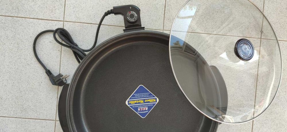 Grelhador/panela eléctrica multifunções 39,5 cm - Novo