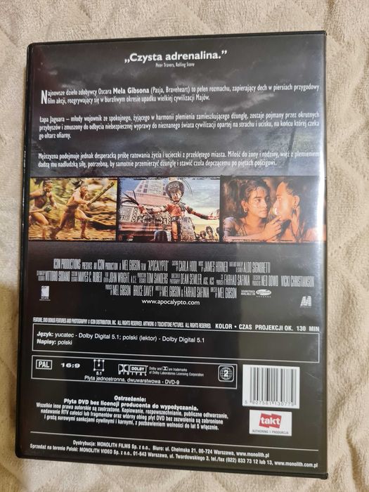 Apocalypto płyta DVD
