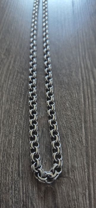Серебряная цепочка с крестиком