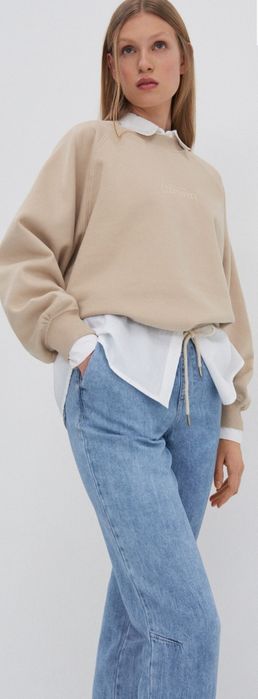 House Joggery z diagonalu XS 34 niebieskie jeans