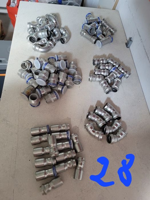 Geberit, mapress, Viega, edelstahl, nierdzewka do wody pitnej 15-28