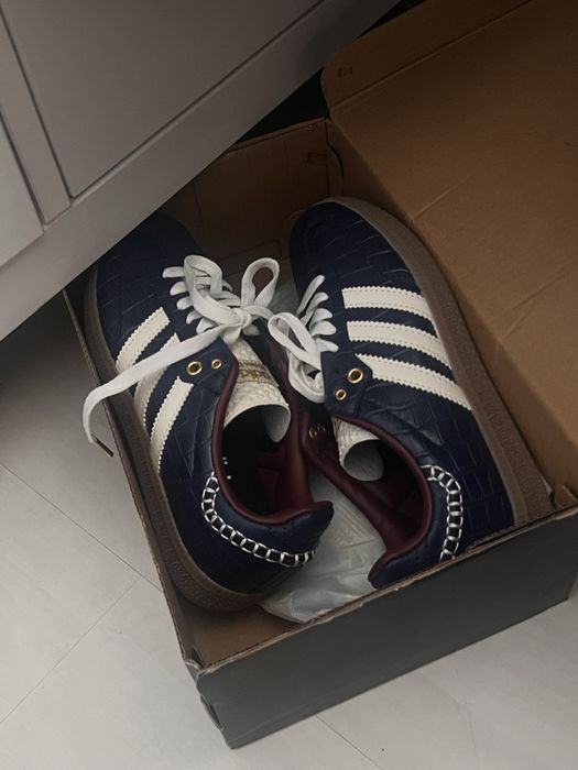 adidas samba x wales bonner navy croc 38