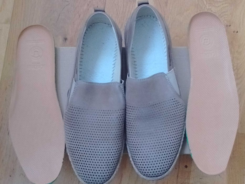 Чоловічі літні мокасини сліпони туфлі KaDar розмір по устілці 27 см