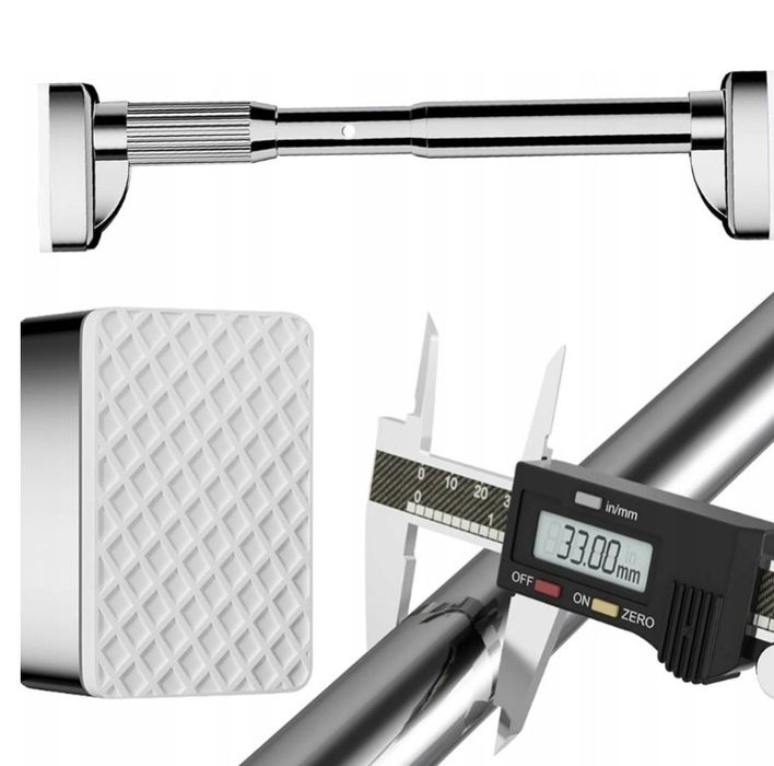 GENERIC Wysuwany teleskopowy karnisz ze stali nierdzewnej 410-500 cm