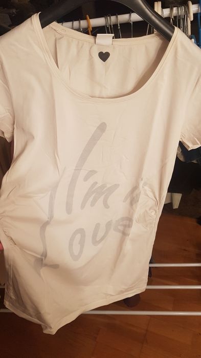 T-shirt ciążowy 2 szt bluzka z krótkim rękawem