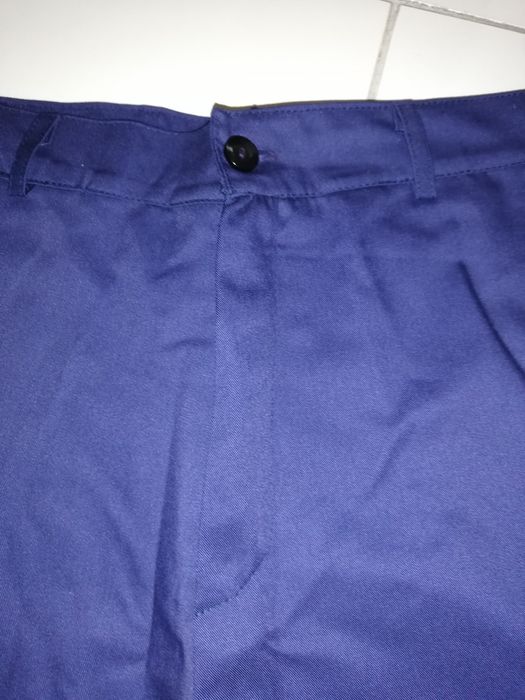 Calção multibolsos azul tamanho 42