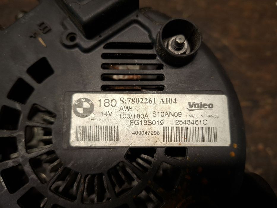 Alternator Valeo 180A BMW n47 e81 e87 120d e90 320d  e91 e60 x3