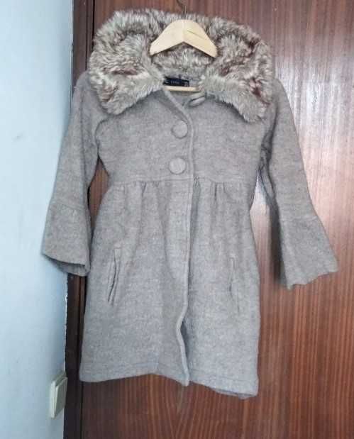 Casaco para menina Zara 100% lã