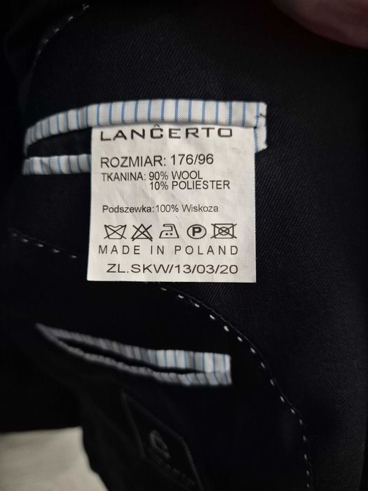 Garnitur Lancerto, czarny, 176 cm