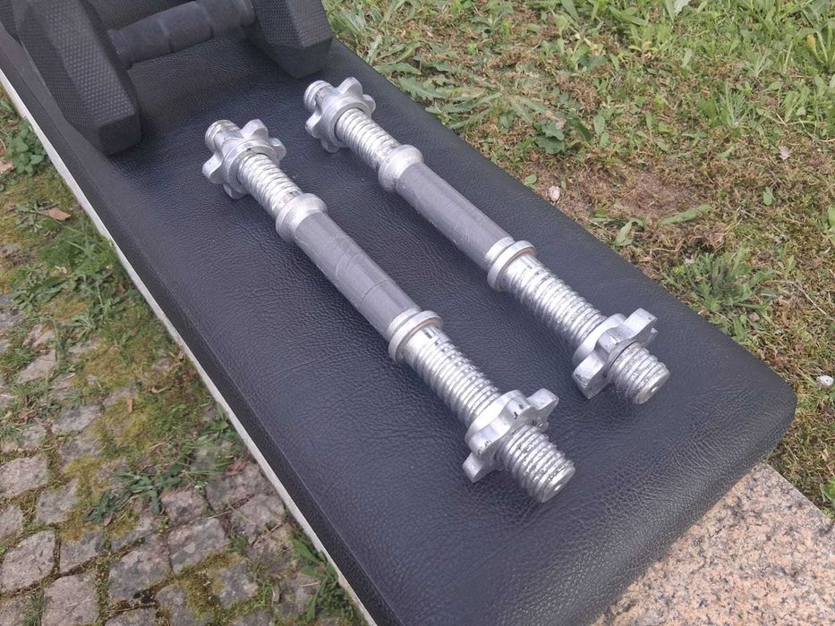 barra roscada de halteres